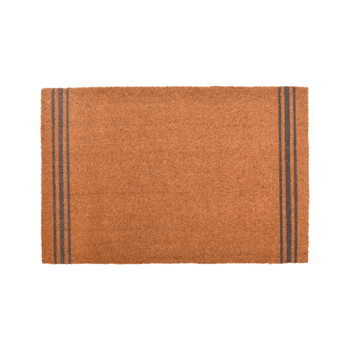 Image showing the Triple Stripe Doormat, L90 x W60cm, Beige product.
