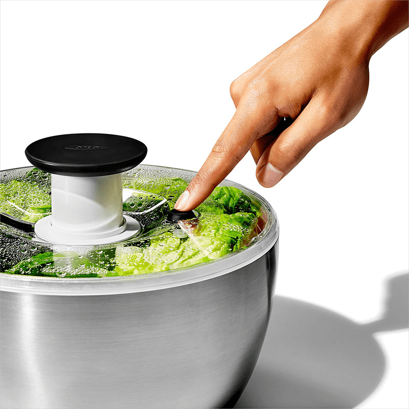 Salad Spinner, Stainless Steel
