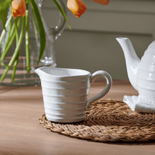 Image showing the Bowsley Milk Jug, 270ml, White product.