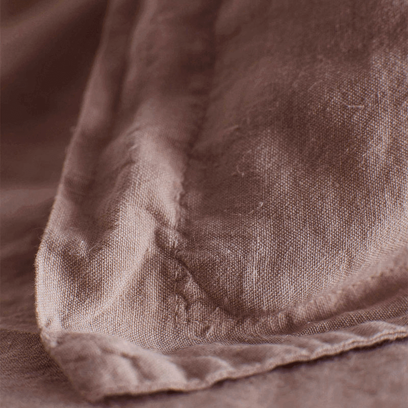 Linen Oxford Pillowcase, Standard, Vintage Rose