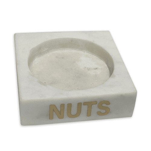Image showing the Nuts Dish, L12.5x W12.5 x H3.5cm, White product.