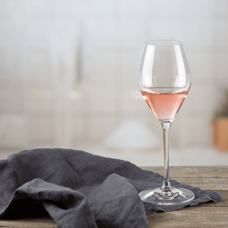 Mixing Set of 4 Rose Glasses, 322ml, Clear