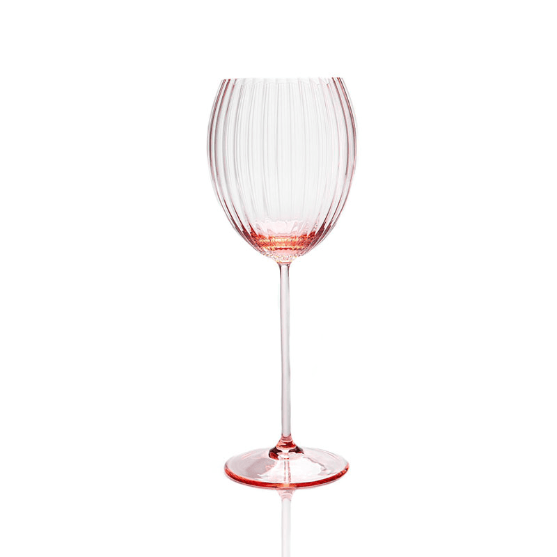 Lyon Set of 2 White Wine Glasses, 380ml, Rosa