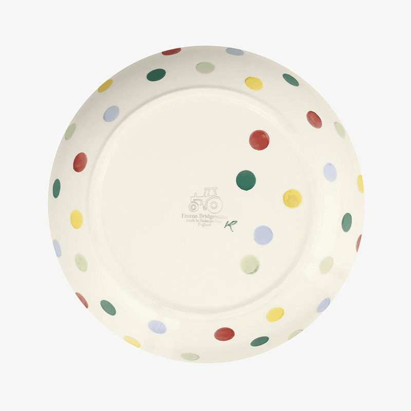 Polka Dot Pasta Bowl, D23.5cm, Cream