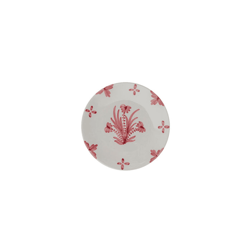 Plate, Summer Flower, Pink, Small, 17.5cm