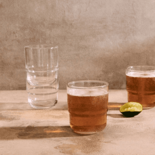 Image showing the Short Night & Day Set of 4 Glasses, 350ml, Clear product.