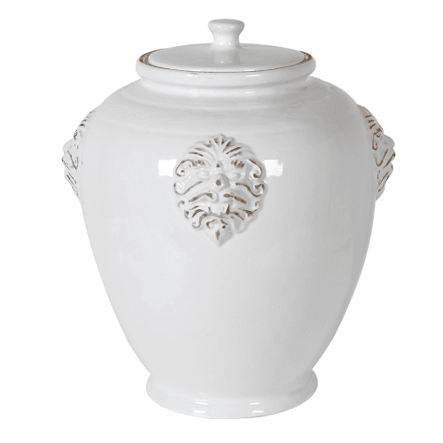 Image showing the Zeus Lidded Jar, H43cm, White product.