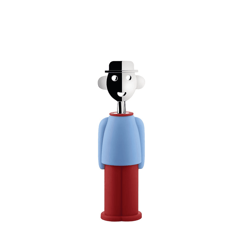 Alessandro Corkscrew, H21cm, Blue and Red
