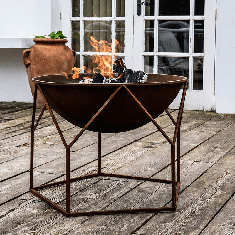 Buckingham Outdoor firebowl, W70cm, Rust
