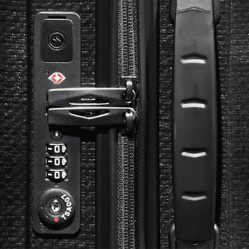C-Lite Cabin Suitcase, H55 x L40 x W20cm, Black