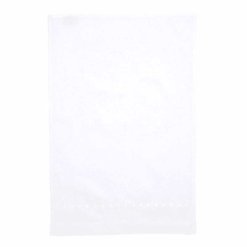 Dots Hand Towel, White