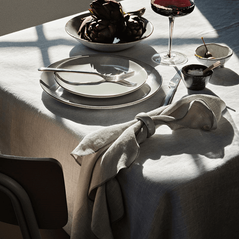 Nordic Set of 6 Napkin Rings, D4.5cm, Sand