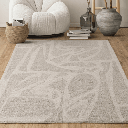Image showing the Loxley Rug, 160 x 230cm, Linen product.