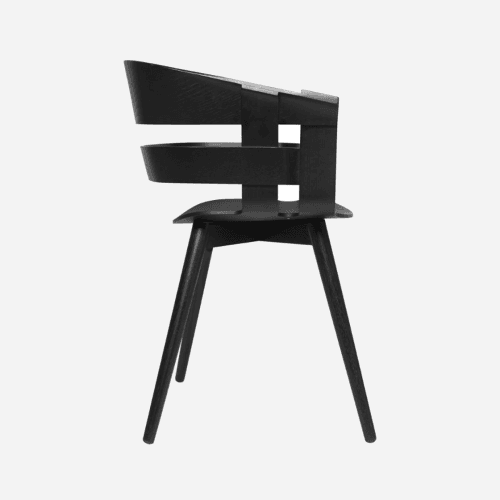 Image showing the Wick Chair, 57 x 50.5 x 75cm, Black product.