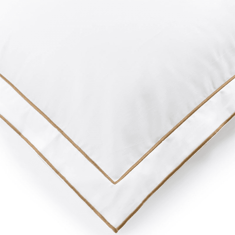 Frame Two Corded Pair of Pillowcases, Standard, Bronzed Umber