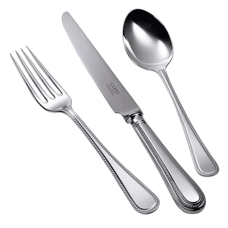 Bead Silver Plated 44 Piece Cutlery Set - 6 people
