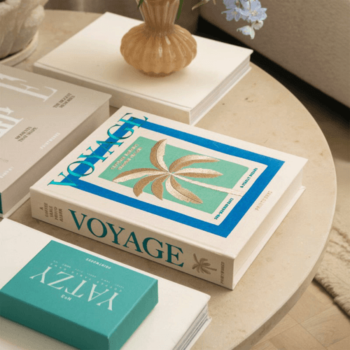 Image showing the Voyage Embroidered Photo Album, Beige Multi product.