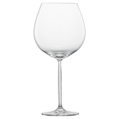 Image showing the Muse Set of 4 Burgundy Glasses, 840ml, Clear product.