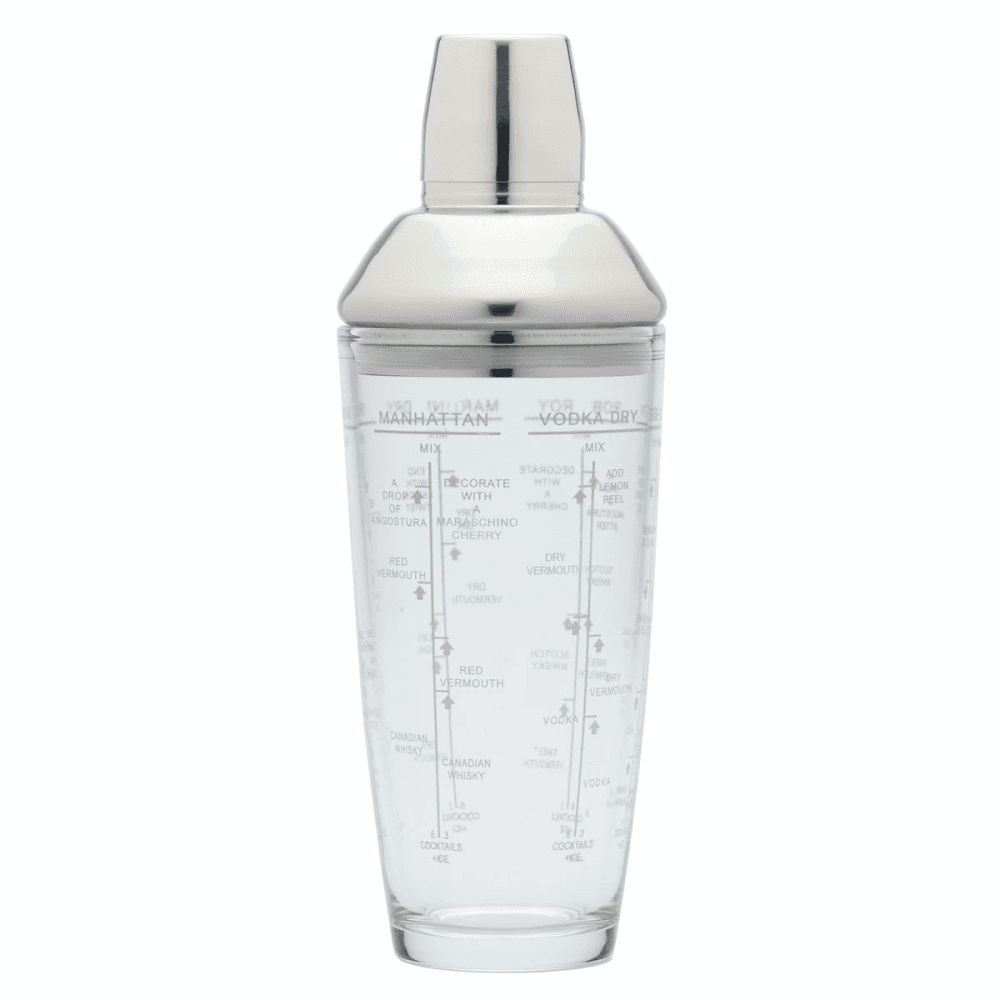 Boston Cocktail Shaker, 700ml, Glass
