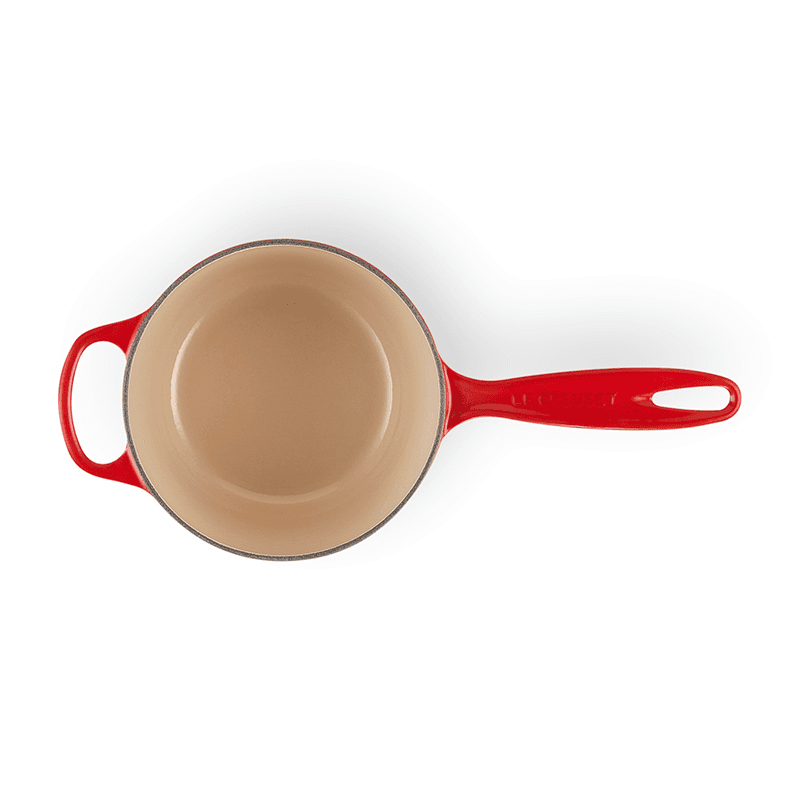Signature Cast Iron Saucepan, 16cm, Cerise