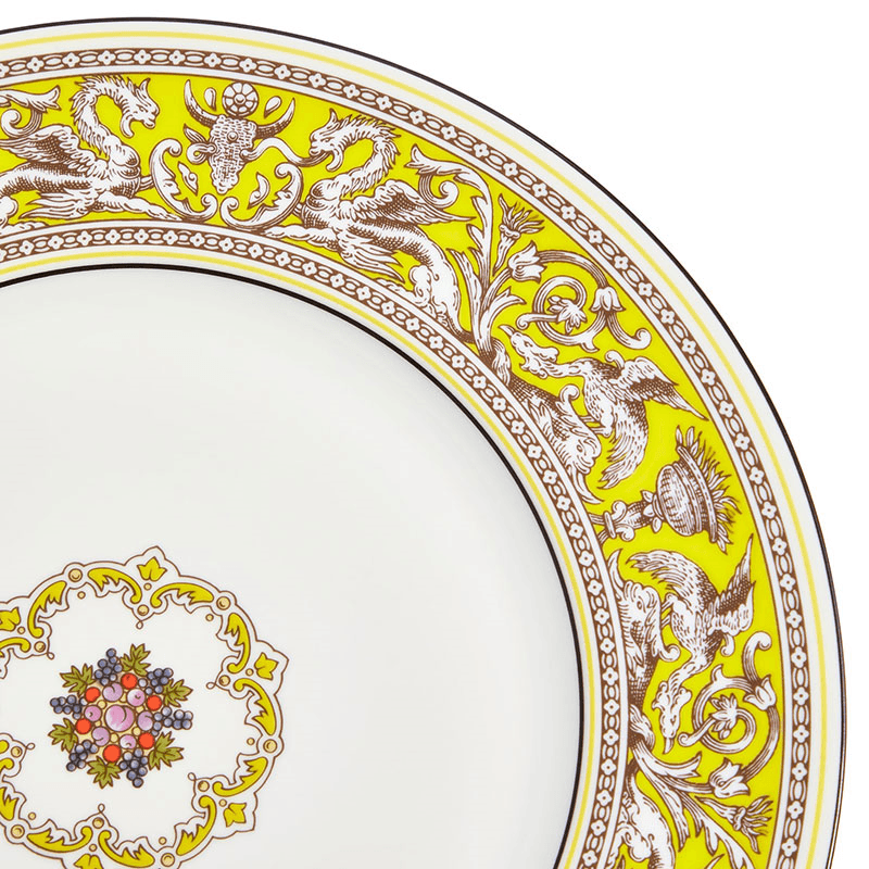 Florentine Plate, D27cm, Citron