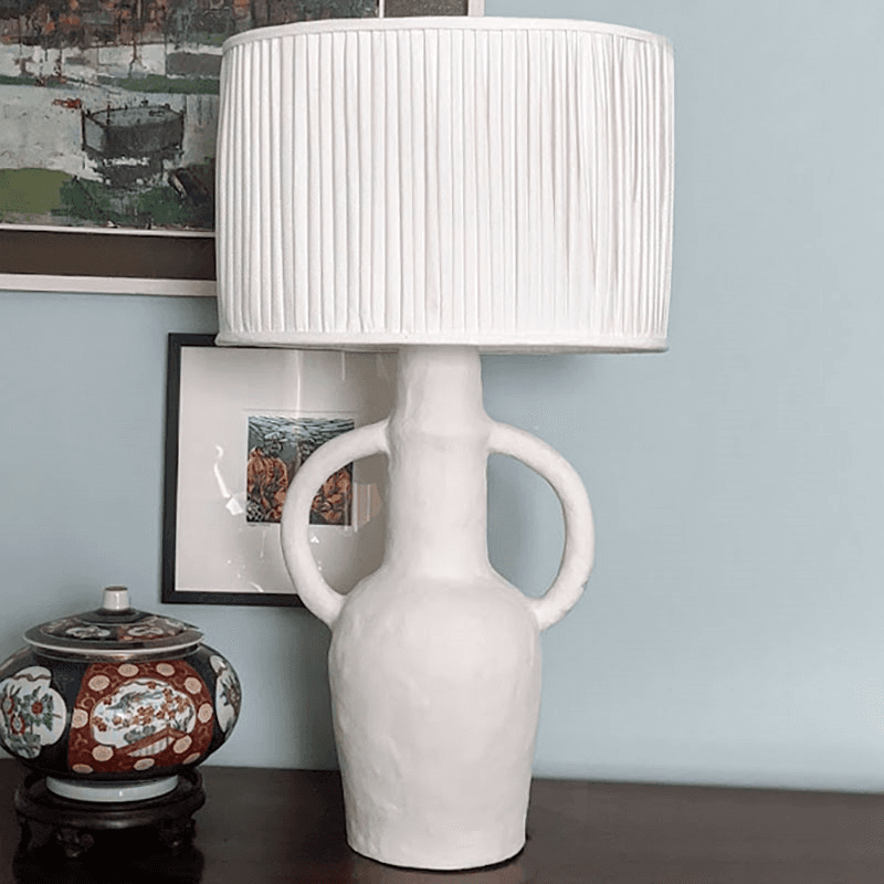 Rumba Sculptural Table Lamp, H54cm, White