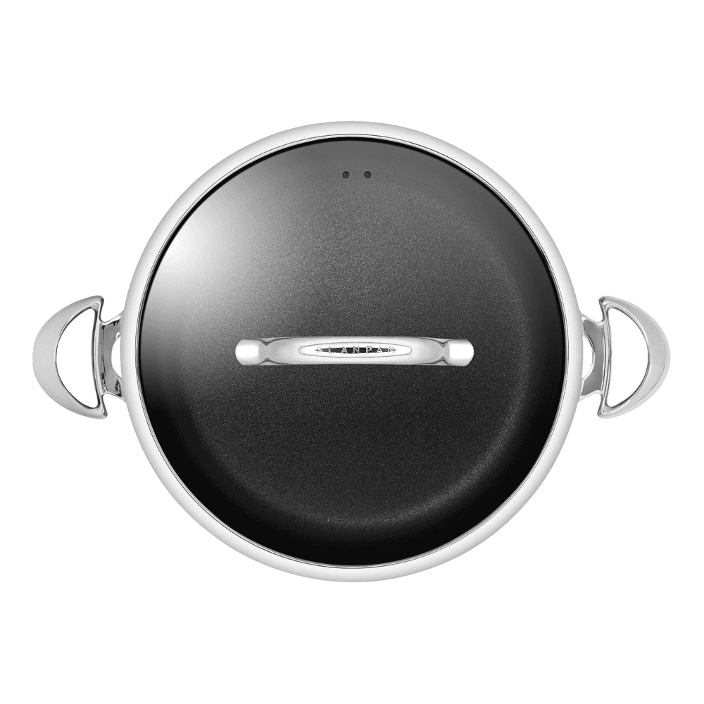 HaptIQ Chef pan with lid, Dia32cm, Metallic