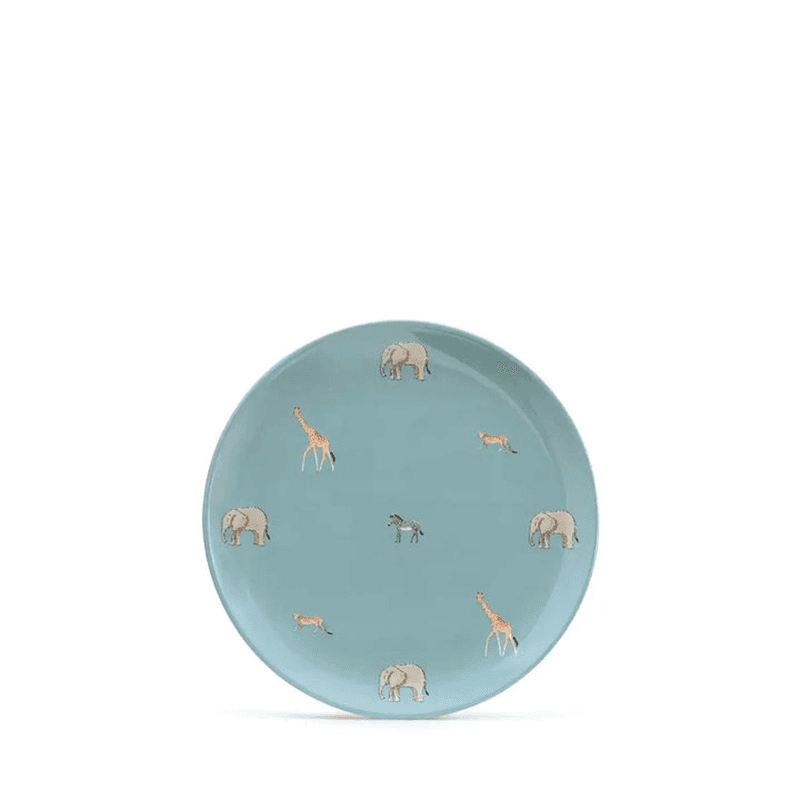 Animals of the Savannah Side Plate, D20cm, Blue