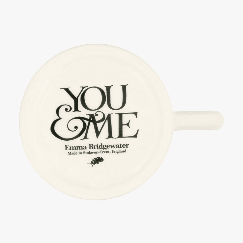 Black Toast Set of 2 You & Me Mugs, 300ml, Cream