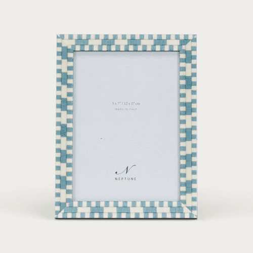 Image showing the Montpellier Photo Frame, 5 x 7", Blue product.