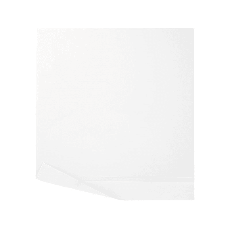 Lutece - 300 Thread Count Egyptian Cotton Sateen King/super king flat sheet, 270 x 295cm, Blanc