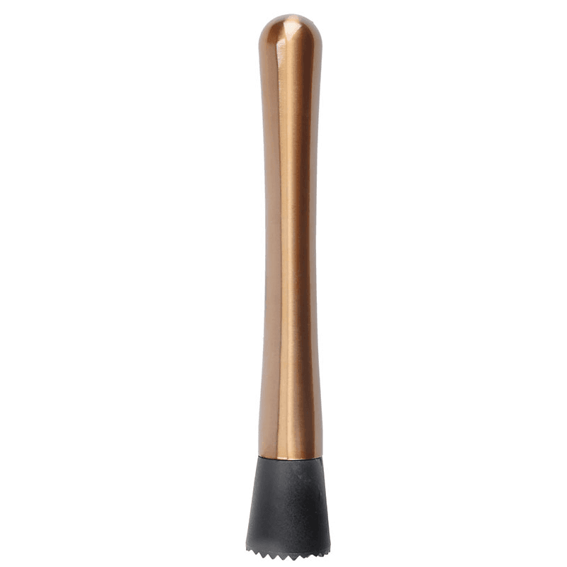 BarCraft Cocktail muddler, Stainless Steel With Copper Finish