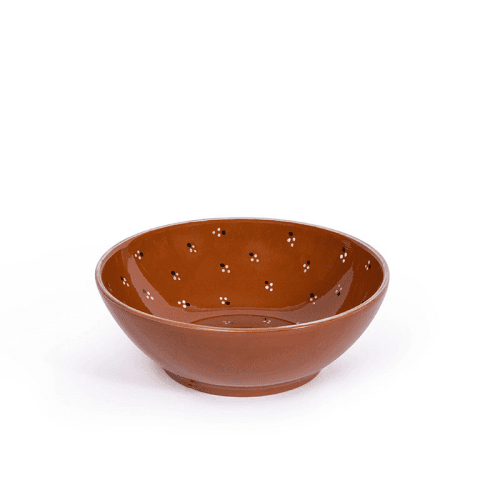 Image showing the Dotty Large bowl, D22cm, Terracotta product.