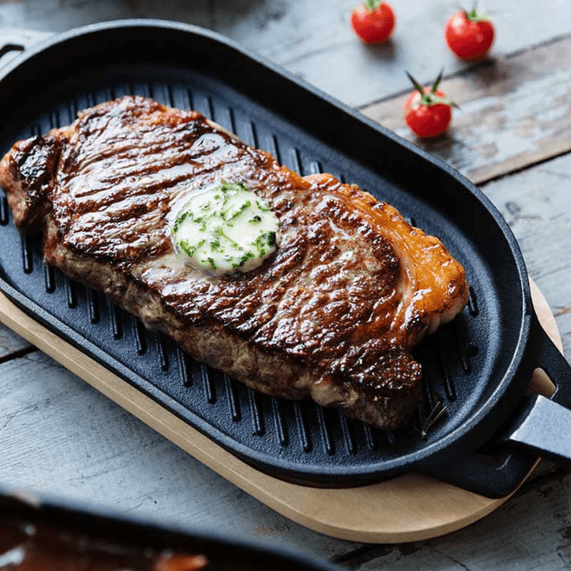 Cast Iron Grizzler Pan, Black