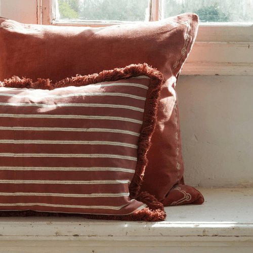 Image showing the Edo Cushion, 60 x 40cm, Red product.