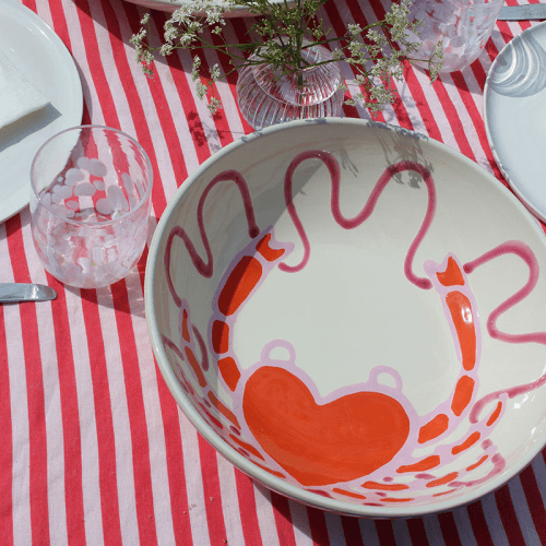 Image showing the Crab Bowl, D30cm, Orange product.
