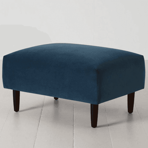 Image showing the Model 05 Velvet Ottoman, Teal product.