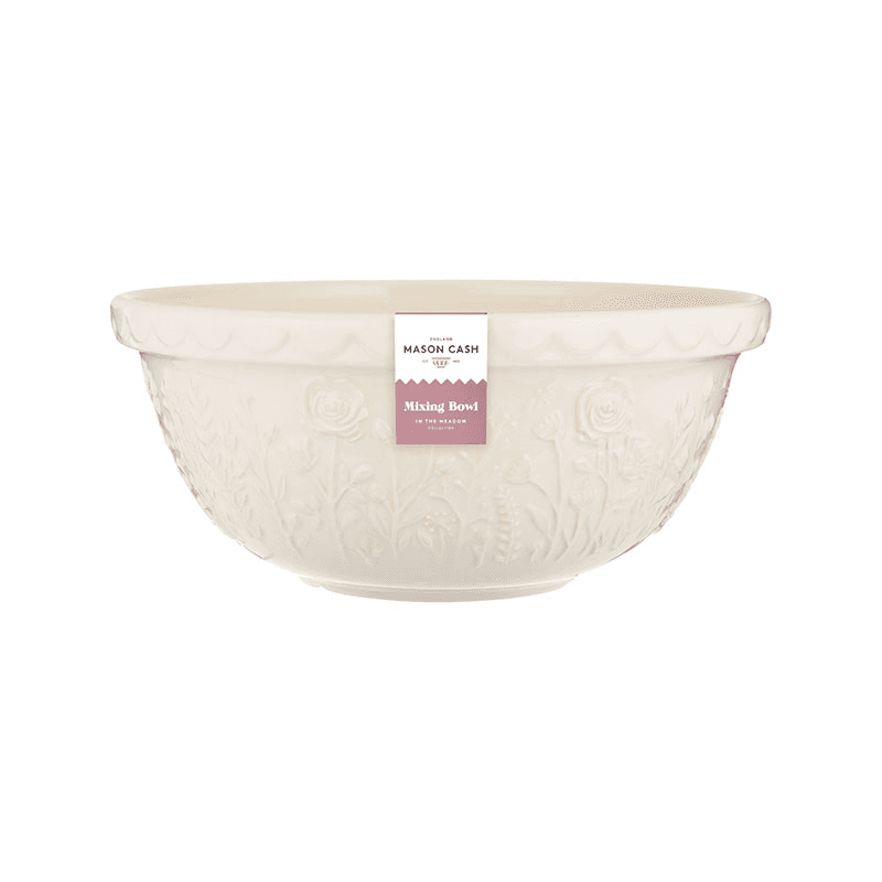 In The Meadow Rose Mixing Bowl, D29cm, Cream