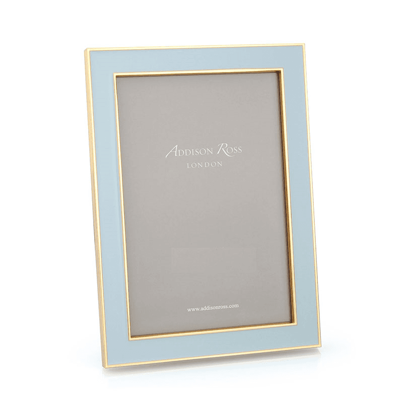 Enamel Photo Frame, 5 x 7", Powder Grey