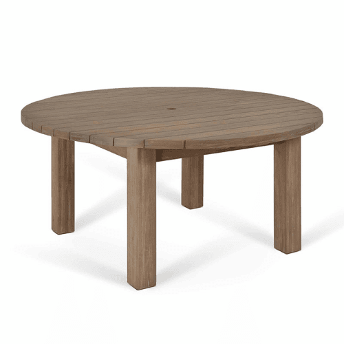 Image showing the Porthallow Round Dining Table, D160cm, Natural product.