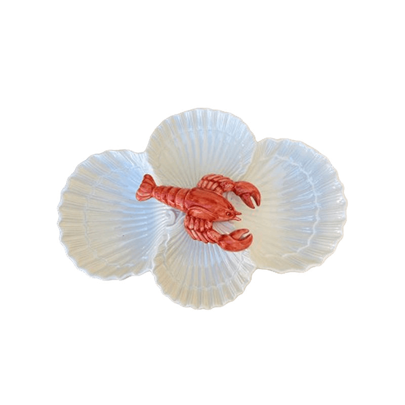 The Lobster Plate, L34 x W25cm, White