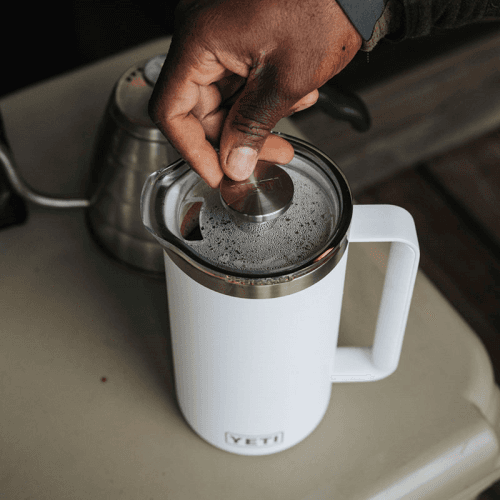 Image showing the Rambler French Press, 34oz, White product.