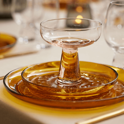 Image showing the Kusintha Plate, D25cm, Amber product.