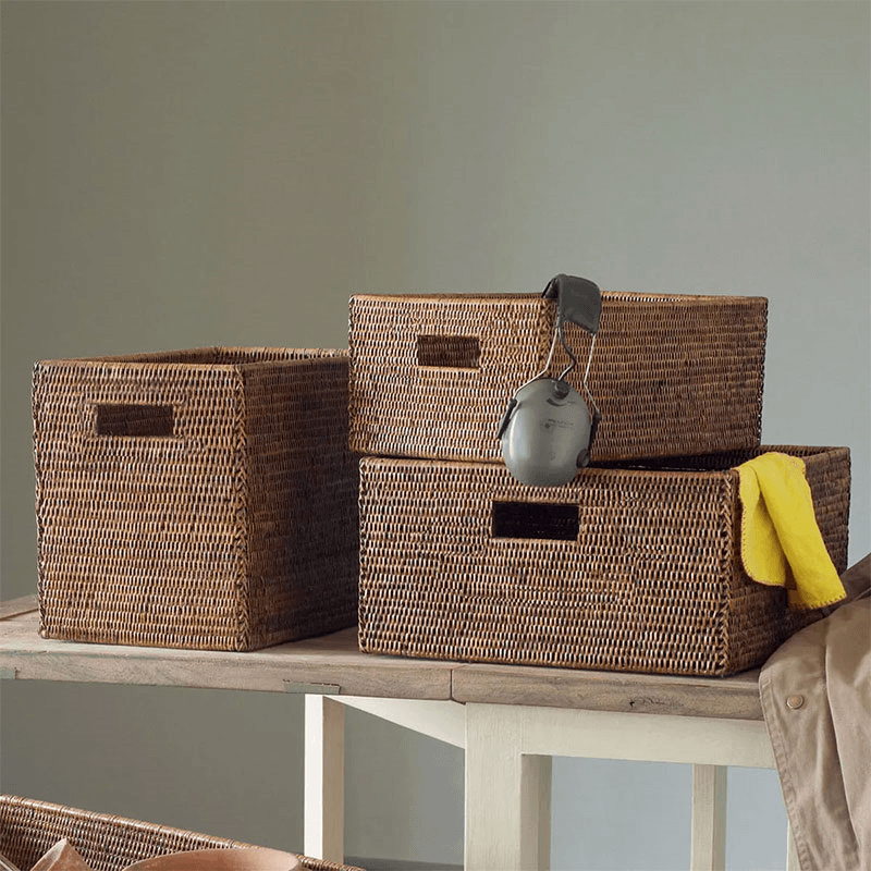 Rattan Delta box, 60 x 40 x 20cm