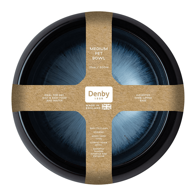 Halo Pet Bowl, D21 x H7cm, Black