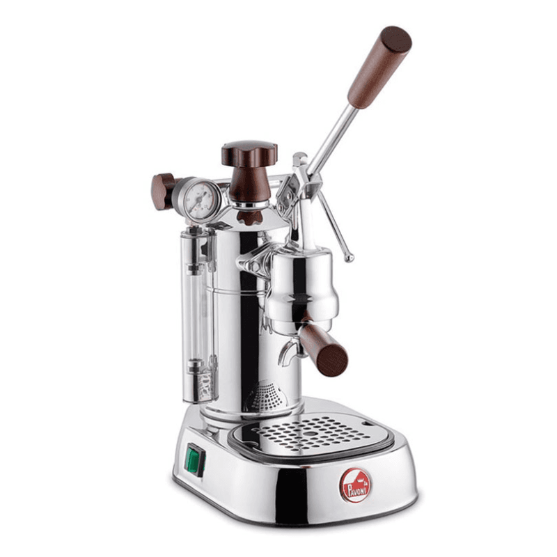 Professional Lusso Coffee Machine, Wood/Stainless Steel