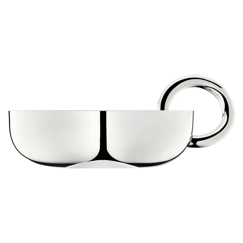 Vertigo Bowl with bangle, 12cm, Christofle Silver