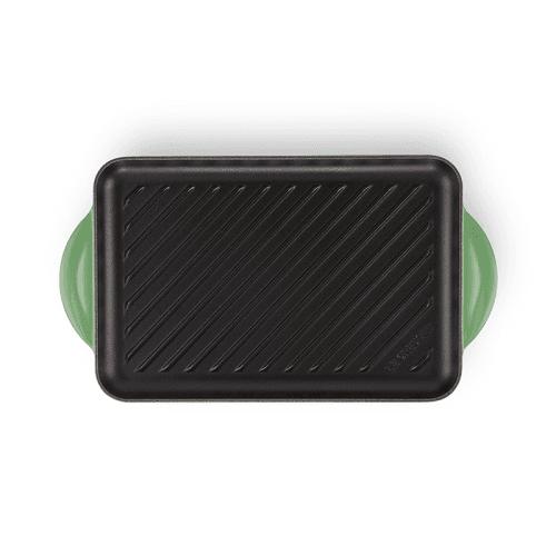 Image showing the Signature Cast Iron Rectangular Grill, 32cm, Bamboo product.