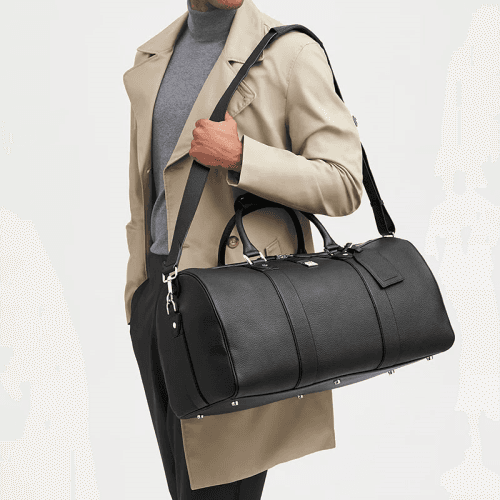 Image showing the Boston Travel Bag, Black Pebble product.