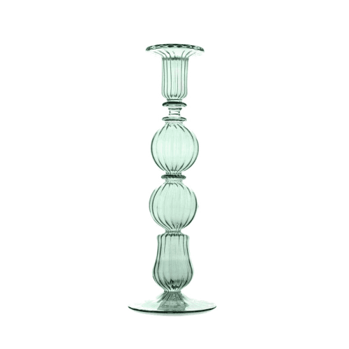 Image showing the Ombo Candlestick, H24cm, Green product.